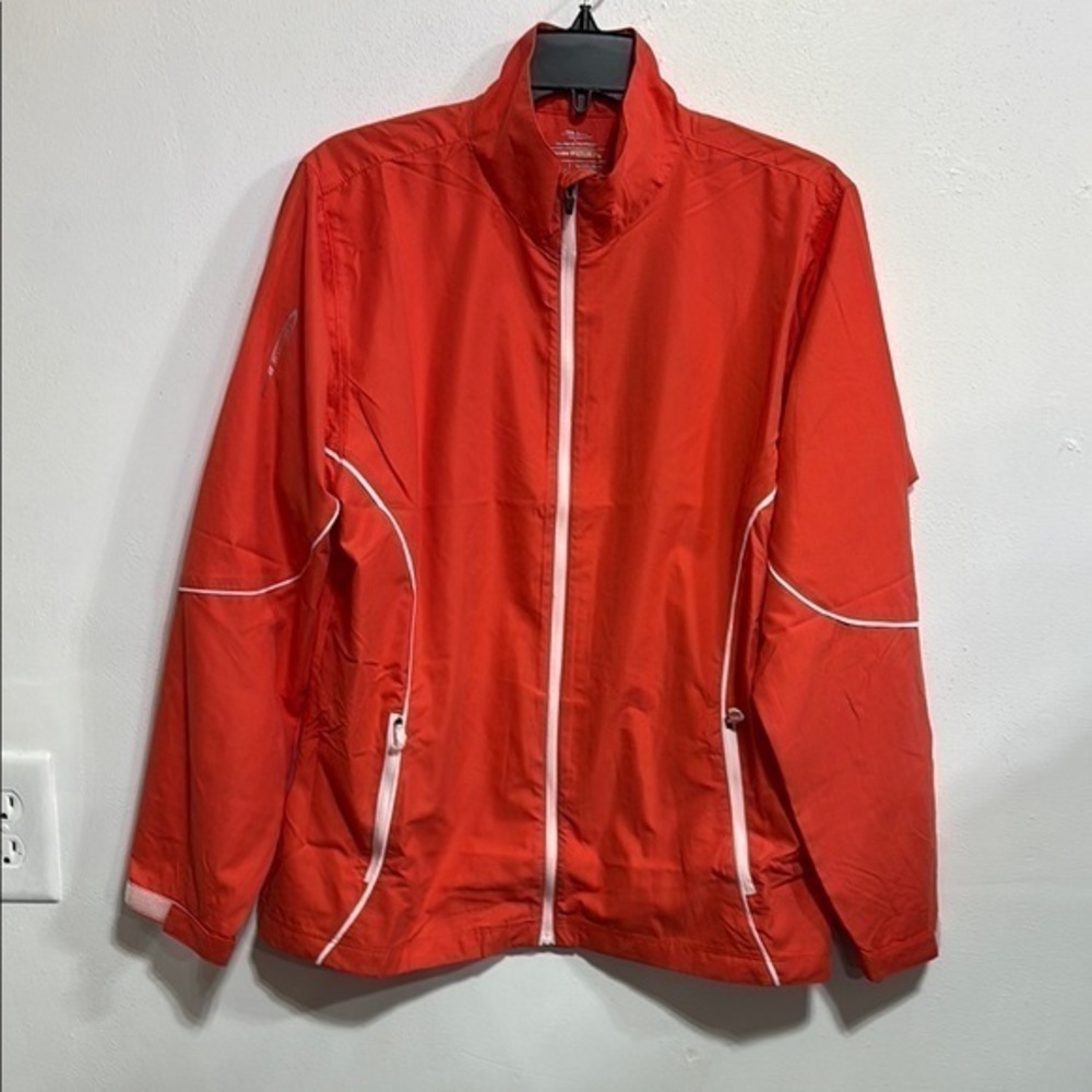 Page & Tuttle Free Swing wind & water resistant full zip up with pockets nwt L